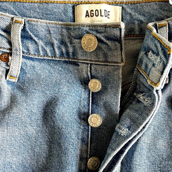 Agolde Riley Cropped Jeans Size 29 - Picture 2 of 10
